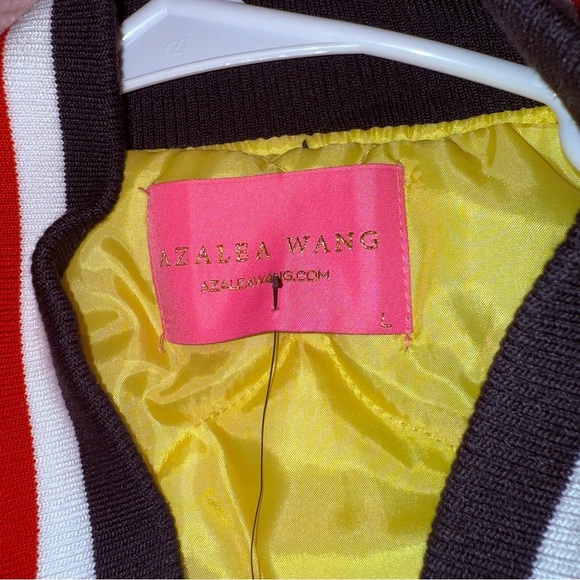 Stylish Varsity Jacket in Red, Black, and Yellow - Picture 7 of 10